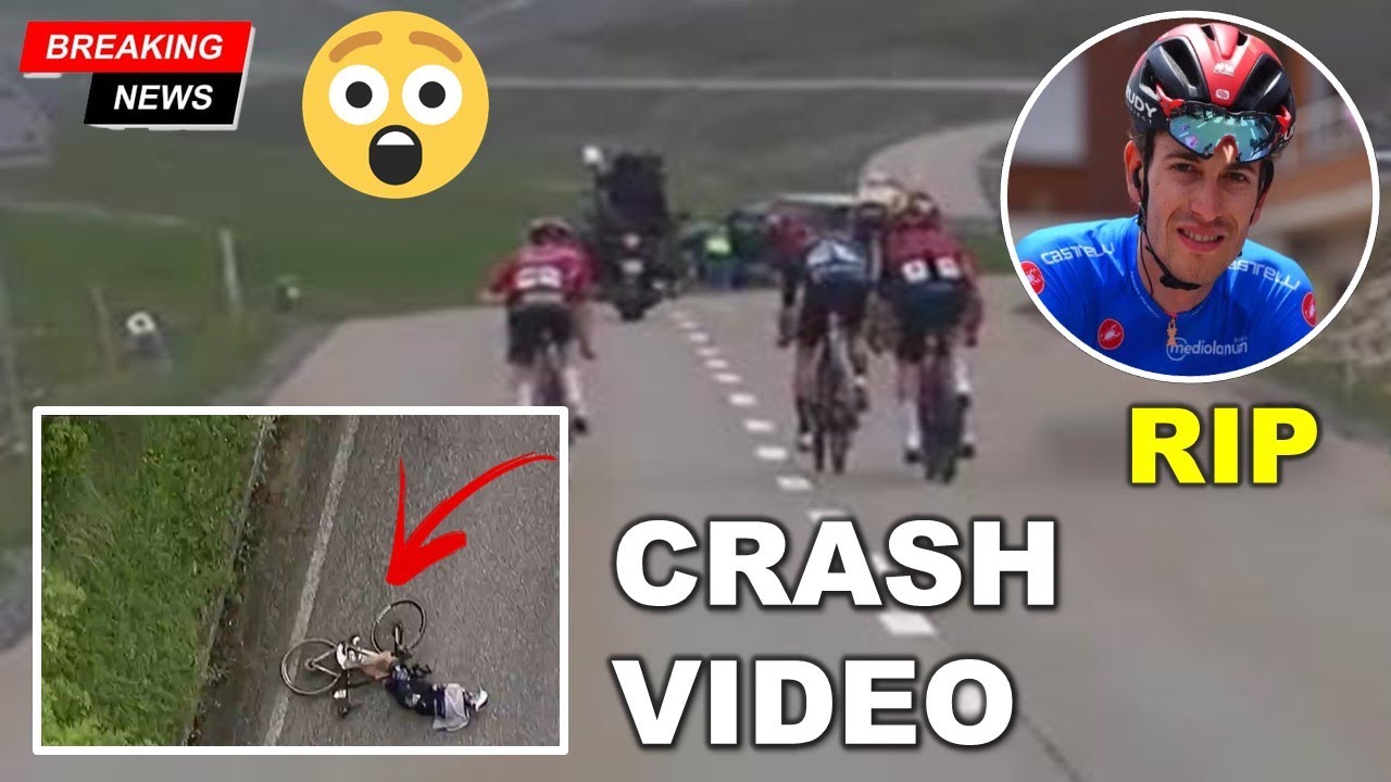 Gino Mader Crash at Tour De Suisse | Gino Mäder Accident | Gino Mäder ...